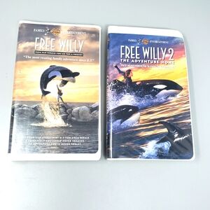 Free Willy 1 & 2 VHS Movies
